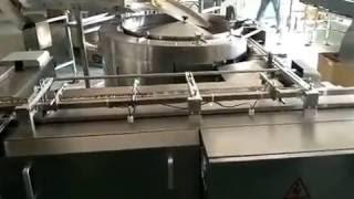 wafer roll feeding and packing line .Wafer roll packing machine