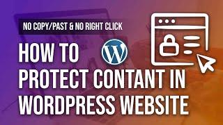 WordPress Content Copy Protection | WP Content Copy Protection & No Right Click | WordPress
