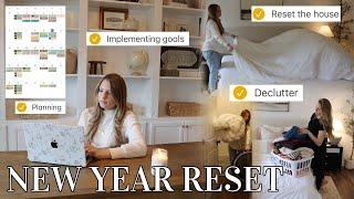 NEW YEAR RESET! implementing my goals, decluttering, planning, life reset for 2025