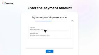 How to make a payment to another Payoneer customer