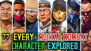 77 (Every) Mortal Kombat Characters - Backstories Explored - The Mega Feature Length MK Video
