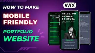 How to Make Wix Website Mobile Friendly (Portfolio Website)