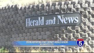 Entire reporting staff, editor departs Herald and News in Klamath Falls Wednesday