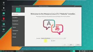 manjaro xfce 17 .1. 10 stable version  installation