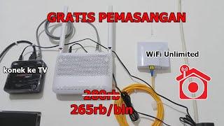 Gratis pemasangan wifi!! harga paket indihome turun, bisa dipasang semua rumah.