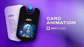 Mastering Card Animations in Wix Studio #wixstudio #animation