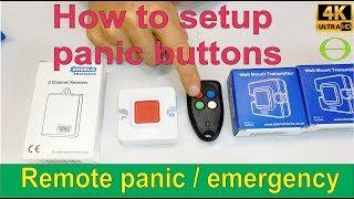 How to set up wireless emergency panic buttons