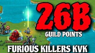 Lords Mobile| THE BEST IN THE WORLD - FURIOUS KILLERS SMASHING KVK WITH 26B GUILD POINTS!