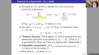 Darij Grinberg -Quotients of Symmetric Polynomial Rings Deforming theCohomology of the Grassmannian