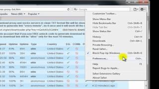 How to setup proxy server in Safari browser