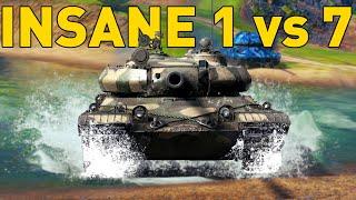 INSANE 1 vs 7 IN VZ. 55 - World of Tanks