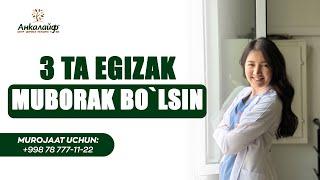 3 ta egizak inseminatsiyadan