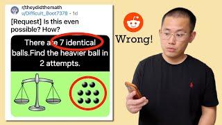 "Is this even possible? Maybe there's a missinformation in the problem?" Reddit r/theydidthemath