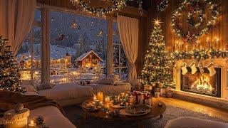 Beautiful Snowy Christmas Ambience Instrumental Christmas Music  Christmas Ambience 2025