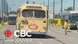 75-year-old trolley bus returns to Vancouver's streets