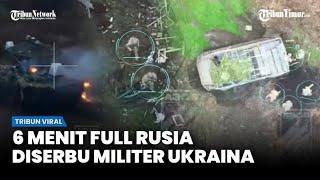 [FULL] Drone dan Tank Brigade ‘Azov’ ke-12 Serang Brutal Kendaraan Militer Rusia