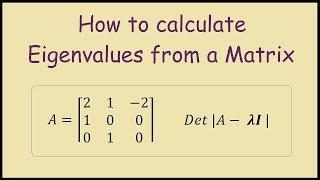 How to find the Eigenvalues of a 3x3 Matrix