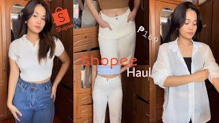 Shopee Try on haul (crop top, polo & pants) | Lianna Del