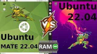 Ubuntu Mate 22.04 vs Ubuntu 22.04: RAM Usage