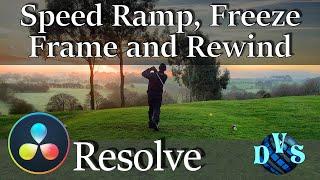 Davinci Resolve Speed Ramp and Freeze Frame - Retime Controls