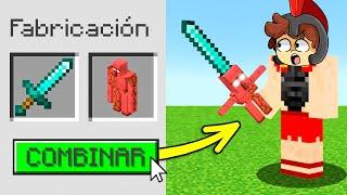 ¡Minecraft PERO podemos COMBINAR CUALQUIER OBJETO!  INVICTOR