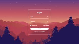 Login Form in HTML & CSS