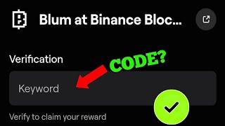 Blum at Binance Blockchain Week Blum Video Code |Blum at Binance Blockchain Week Blum Today keyword