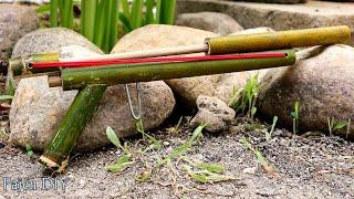 How to make a bamboo slingshot gun | Bamboo Craft | Creative Idea