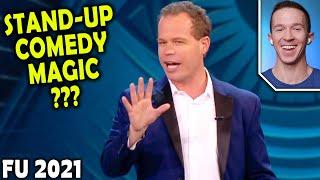 Magician REACTS to Matt Marcy FUNNY magic on Penn and Teller FOOL US 2021