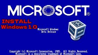 How To Install Windows 1.0 On VirtualBox 1.0 | Art Of Deception