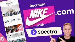 Recreate Nike.com with WordPress and Spectra Gutenberg Blocks in 30 minutes