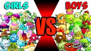 Team BOYS vs GIRLS - Which Plant Team 's Best? - PvZ 2 Team Plant Vs Team Plant