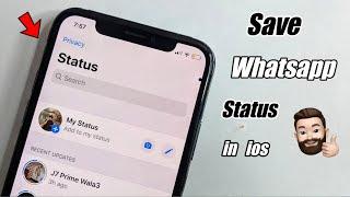 How to download WhatsApp Statuses in iPhone  || Save WhatsApp status in ios