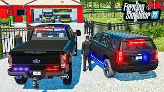 FBI RAID MR. CHOW'S MANSION! (STOLEN CARS & MONEY) | Farming Simulator 22