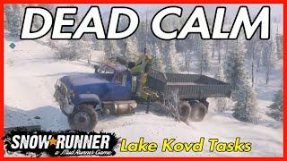 SNOWRUNNER PS4 Lets Play DEAD CALM Tasks walkthrough Lake Kovd