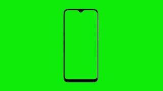 Mobile phone frame green screen