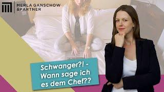 Schwanger - Wann sage ich es dem Chef? Rechtsanwältin Ilka Schmitt