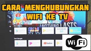 Cara menghubungkan wifi ke tv polytron