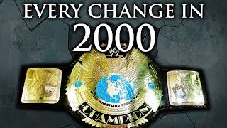 Every WWF Heavyweight Championship Title Change in the Year 2000!
