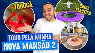 TOUR PELA MINHA NOVA MANSÃO 2 (Tobogã, Cama Elástica, Piscina e +)