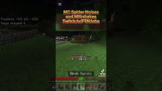 Minecraft Spiders got that internal milkshaker Twitch.tv/FTNJohn #twitchstreamer #twitch #minecraft