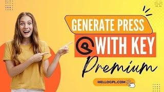 Generate Press Premium Theme With License Key 2024 | GP WordPress Theme Plugin Key | HelloGPL