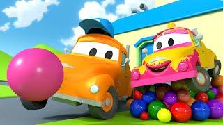 Klein Tom - Tom der Abschleppwagen und seine Autowaschanlage in Car City   Cartoons für Kinder