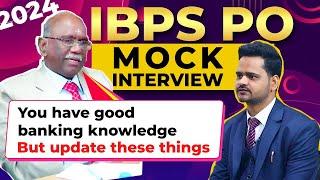 IBPS PO Mock interview 2024 With banking other things need to update # knowledge # Banking