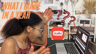 How much I made in a year teaching online | italki