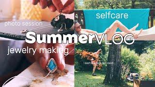 Spend a day with me: selfcare, jewelry making and lots of sweating | Summer Vlog