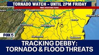 Debby Storm Tracker LIVE Radar: Tornado Warnings issued for parts of Maryland, Virginia