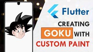 Creating Goku with Flutter Custom Paint - Flutter Shape Maker | Speed Art