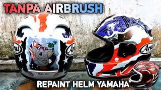 Water Decal Helm Ala ARAI, Repaint Helm Yamaha Cargloss Lengkap dari AWAL sampai JADI