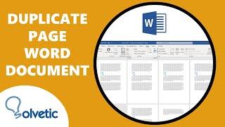 Duplicate Page Word Document ️ 𝗙𝗔𝗦𝗧